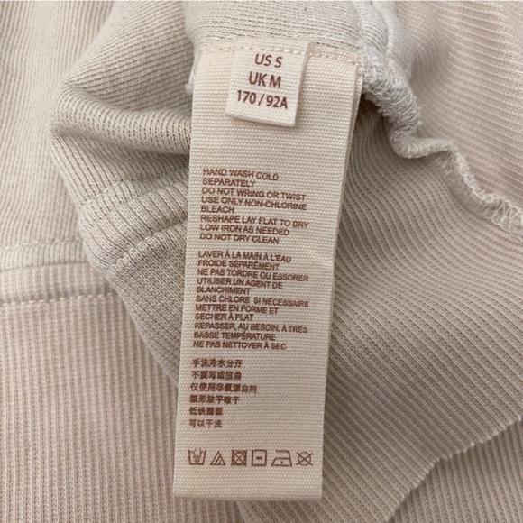 Free People || Piper Pullover Eyelet Lace Hoodie Hooded Sweatshirt Ivory Small - Picture 6 of 7